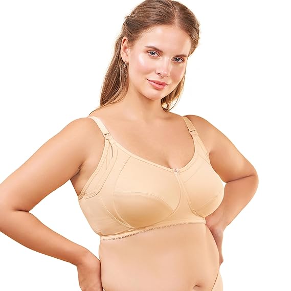 Enamor MT02 Sectioned Lift & Support Nursing Bra – Non-Padded, Wirefree, High Coverage